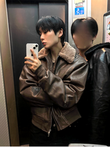 セリーヌウールレザームートン