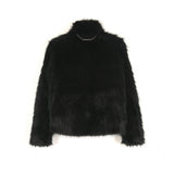 Hairy chain fur jacket 001