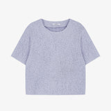 Wrinkle Crop Tee Violet