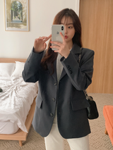 [SHOPPERMADE] Three Button Single Jacket (5color)