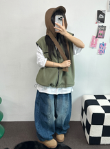 ビビッドバルーンデニムロングパンツ 💙🖤2COLOR