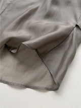 Draped Tencel See-through Bustier