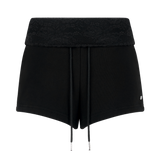 [MADE] Coquette Lace Shirred Fold-Over Shorts