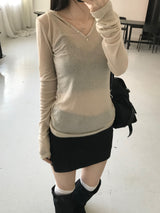 テンセルフーデッドTシャツ(5 colors)