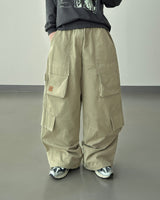 Utility Patch Wide Cargo Pants