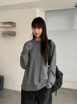 [unisex] チューダー ヘンリーネック ウォーマー ワッフル ティー