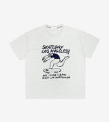 No.1224 skateboard half T (3color)