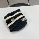 Clam ラウンドポーチ _ コーデュロイミッドナイト