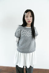shirring layered cotton ops(3colors)