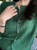 FOB Cable Knit Round Cardigan