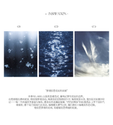 RELABEL (Gemeng) Flower Bud Balloon Check Print Draped Loose-Fit Crinkled Gradient Washed Denim Trousers