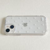 white flower jellhard phone case