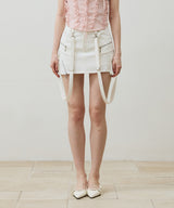 BELLA MINI SKIRT PANTS / WHITE
