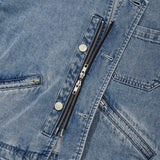 CORDUROY COLLAR WORK JACKET [BLUE]