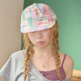 vintage patchwork cap pink