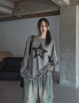 R Star Pigment Loose Fit Long Sleeve
