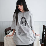 HEESU Overfit Raglan T-shirt [Melange grey]