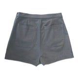 Button Detail Skort Gray
