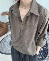 Meden Striped Cotton Shirt