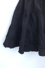 Flare some cotton frill skirt
