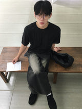 ハードダメージショートスリーブTシャツ3C