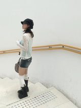 Dot Slub Summer Cardigan (3c)