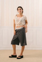 Maggie track pants - charcoal