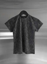 Floral Punching Lace Short Sleeve Tee