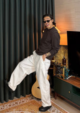 Men's カシミアウォッシャブルラウンドニット 20COLOR