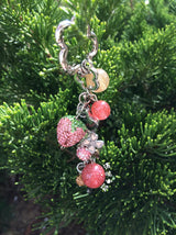 strawberry sparkling keyring