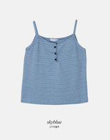 Bona Casual Border Button Sleeveless (5color)