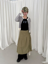 fancy buckle wrap skirt 