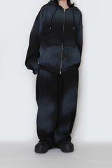 spray-washed string pants