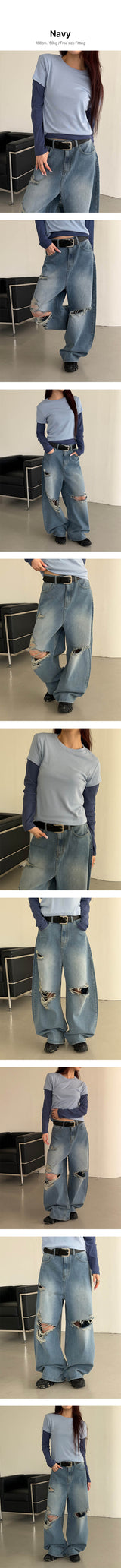 Slim fit basic long sleeves(11color)