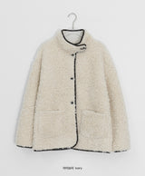 Gelto High Neck Fur Jacket