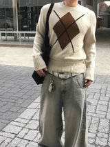 No.1493 D roll-up button KNIT (3color)