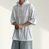 Cool Air Mesh Mix Boxy Fit Hooded Short Sleeve (4 colors)
