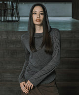 STUD HOODIE (CHARCOAL)