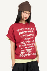 リッチ クラック プリント Tシャツ