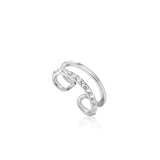 Spike Irregular Line 925 Silver Ear Cuff E025-09H