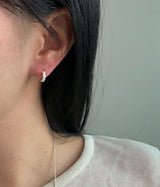 (silver925) ミニローズワンタッチピアス *silver
