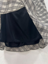 CHECK CHIFFON MINI SKIRT (4C)