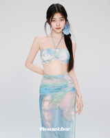 Watercolor 4Piece Bikini Set
