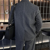 LMN Berlin Heavy Stripe Wool Blazer (2 colors)