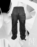 BIKER SNAP TRACK PANTS_BLACK