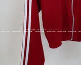 Track zip-up shorts two-piece set