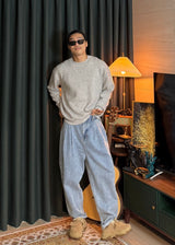 [virstyle original] INKKI two tuck Balloon Tapered Denim Pants 4COLOR