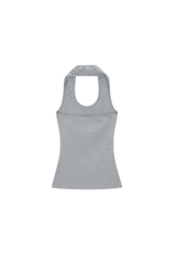 HORIZON RING HALTER NECK [GRAY]