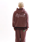 HEARTFELT P/G HOODY ZIP_BURGUNDY