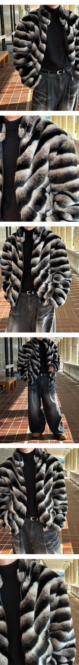 [F/W] Wave fur gradation padding jumper(2color)
